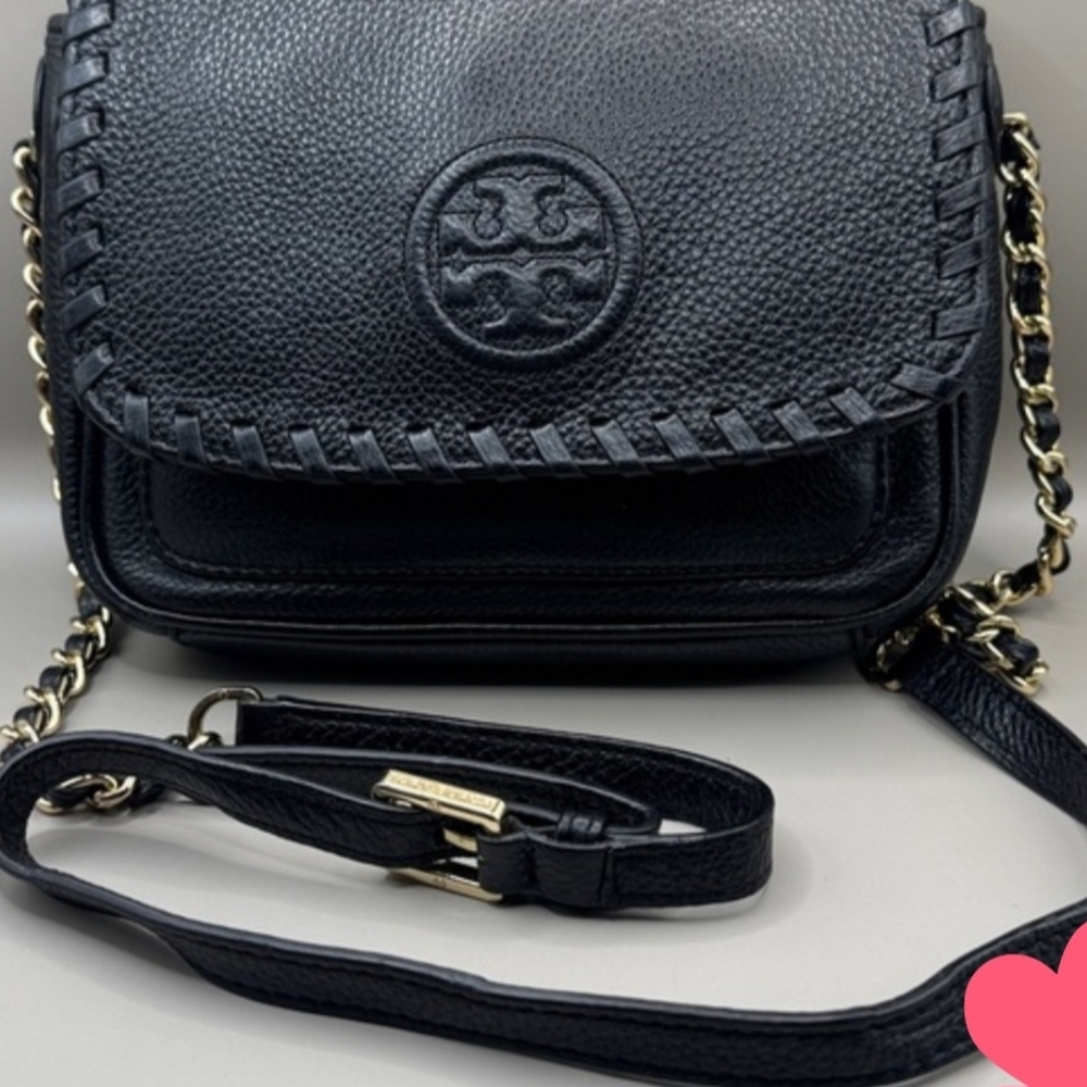 Tory Burch Black Crossbody Bag with Chain Strap